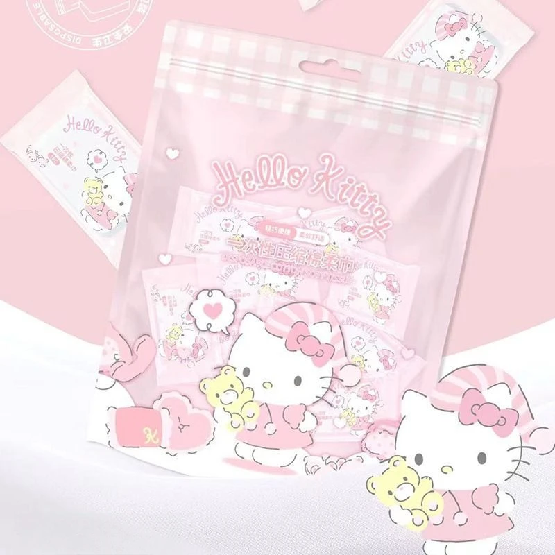 미니소 산리오 두꺼운 얼굴 수건 정품 압축 얼굴 수건 두꺼운 대형 일회용 수건 휴대 가능하고 체중 감량이 불가능합니다.