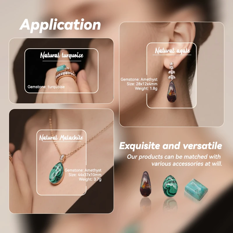 B&F Handmade Amethyst Pendants, Genuine Natural stones beads, Unique Stones for jewelry & DIY Earring Beads