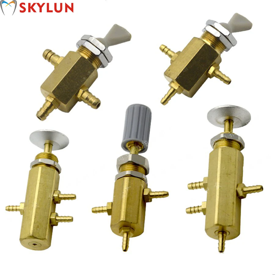 

SKYLUN 5PCS Dental Water Source Exchange Transfer Adjustor Switch Valve Push-pull Copper Adjust valve SL1203