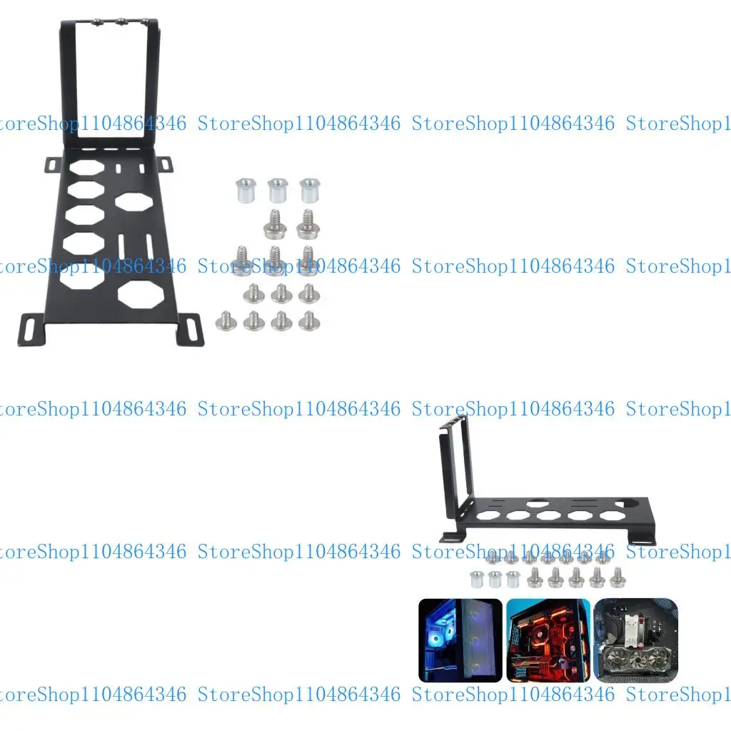 

5asd Enhances Cooling Vertical GPU Bracket Metal Construction For PC Fan Slot Mount