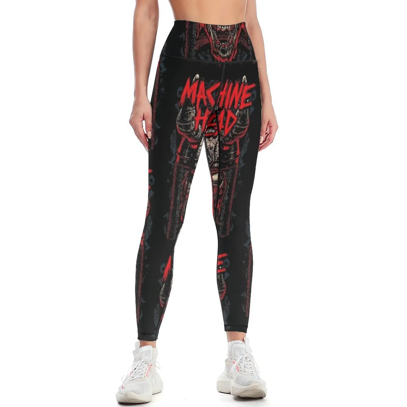 Machine Head Band - Logo Band Leggings gym pants Women's gym Golf wear Women's pants Womens Leggings