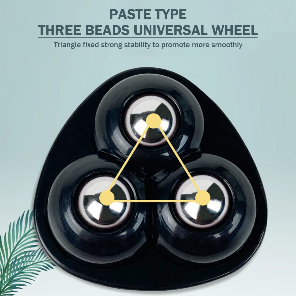 Self Adhesive Rolling Caster Pulleys 360 Degree Free Rotation Swivel Caster Wheels for Trash Can Bottom Kitchen Small Appliances