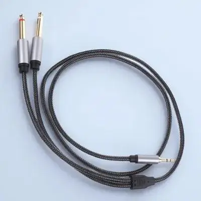 

Stereo TRS to Cable Guitar Audio Splitter for Headphones Line Zinc Alloy Mic