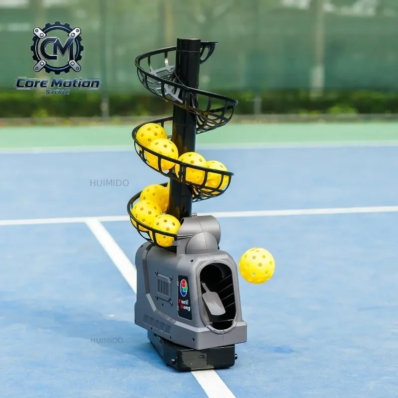 681PBH Pickleball Machine with Auto Swing, 3 Angles & 4 Speeds Adjustable, Portable Pickleball Launcher for Beginners