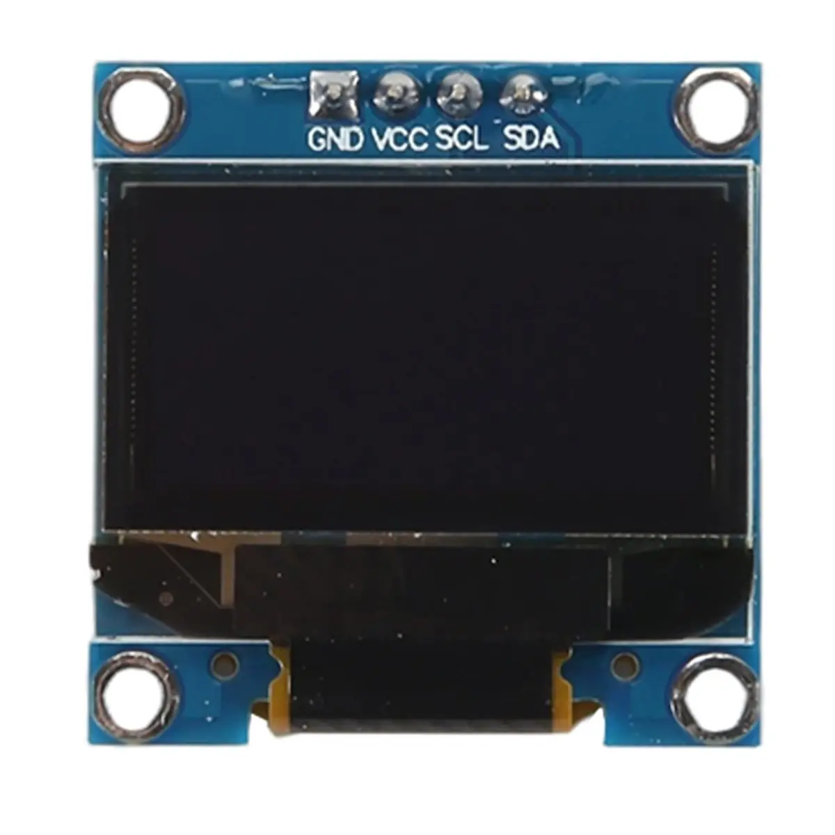 DT60 0.96 Inch OLED Display Screen Module IIC 128x64 SSD-1306 LCD Screen 3.3V-5V Blue Yellow for ESP8266