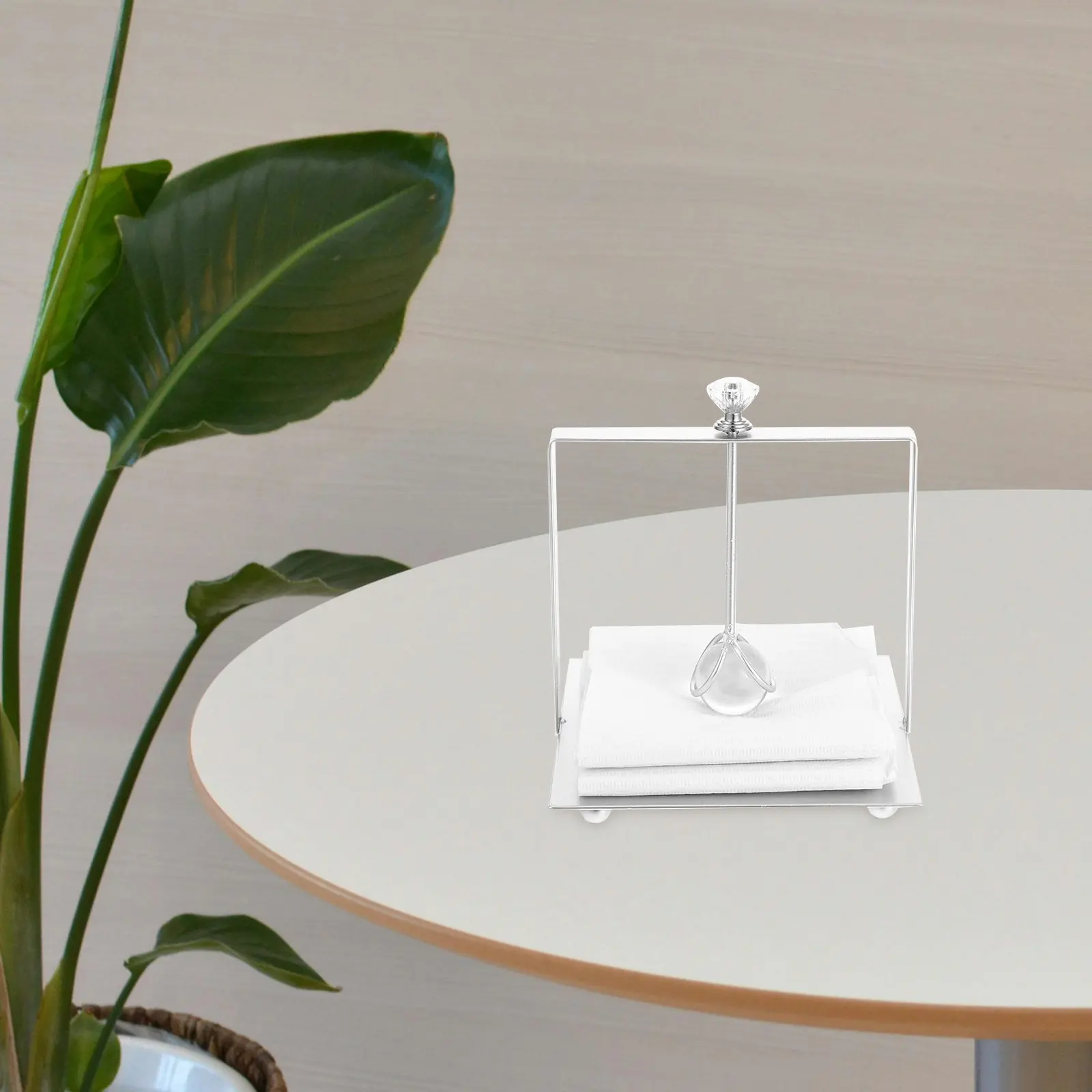 Metal Acrylic Metal Paper Towel Holder Decorative For Console Table Decor Christmas Decoration Table Napkin Modern - view 3
