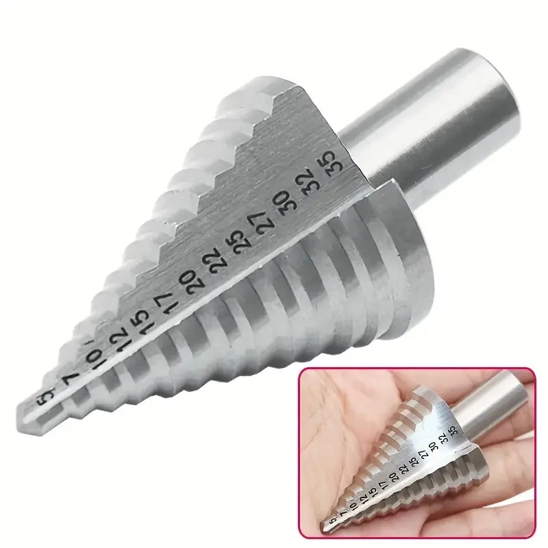 

5-35MM High Speed Steel Step Drill Bit Wood Metal Drilling Bit HSS Power Tools Hole Cutter Industrial Reamer Tool Accessories