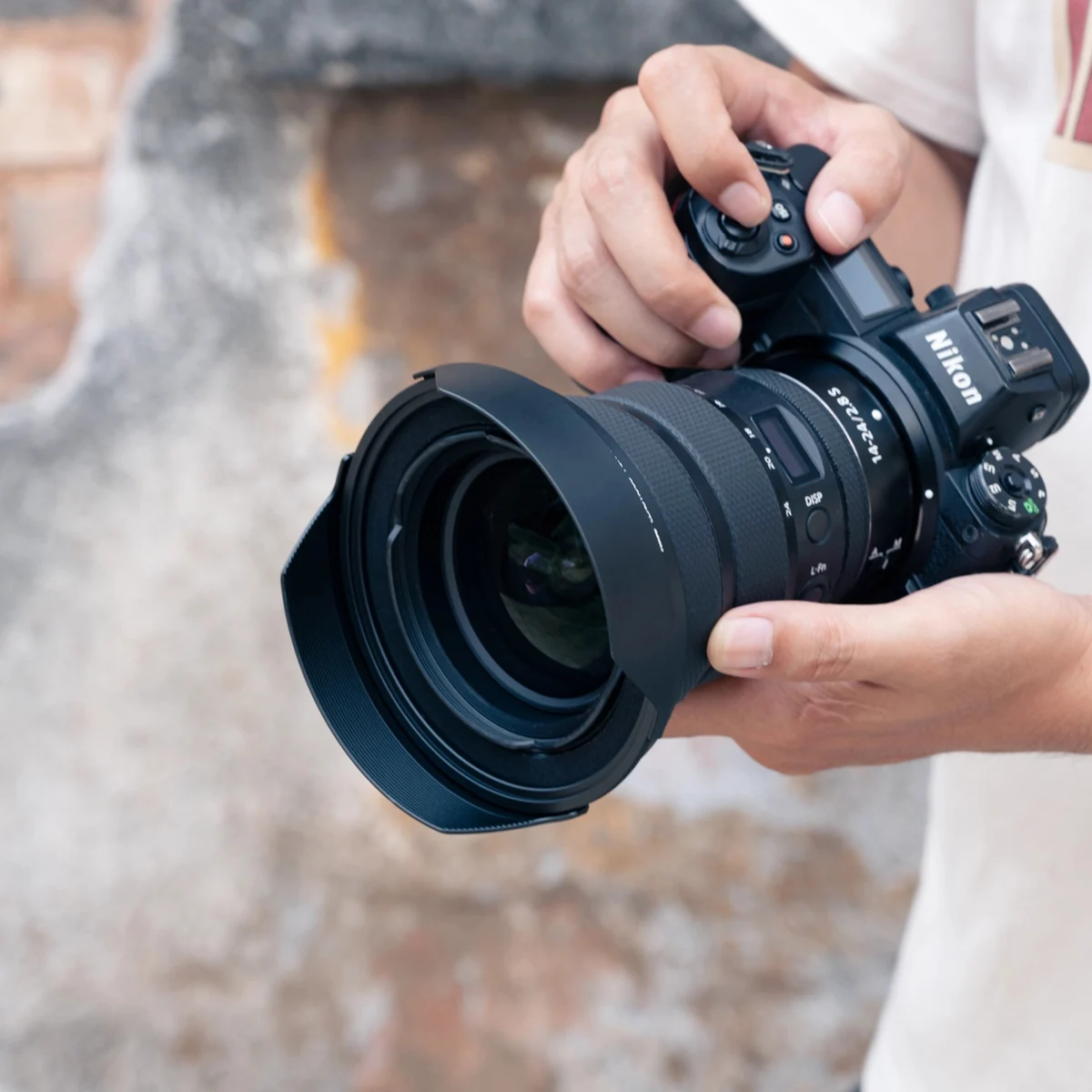 Osłona obiektywu Kase z nakrętką do Nikon Z14-24mm kompatybilna z magnetycznym filtrem okrągłym i oryginalną osłoną obiektywu