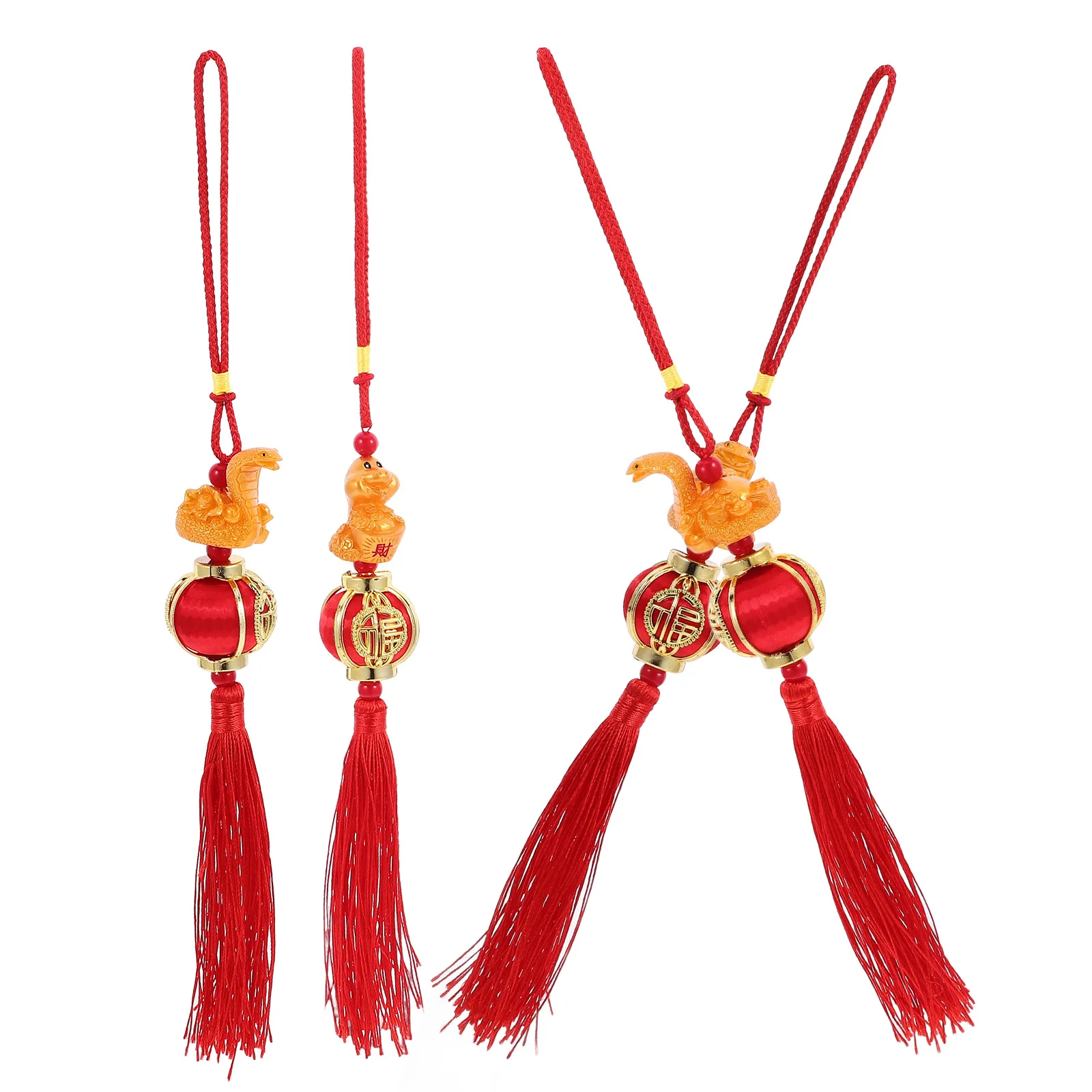 

4Pcs Zodiac Snake Pendants Chinese New Year Hanging Decorations Spring Festival Ornaments Lucky New Year Home Office Decor