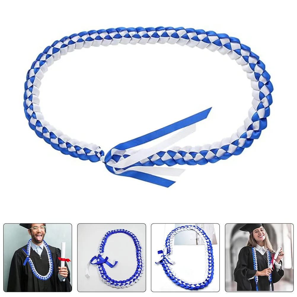 

Ожерелье-лей на выпускной 2025 года, двухслойная плетеная лента, почетный шнур, аксессуары для церемонии выпускного 2025 года