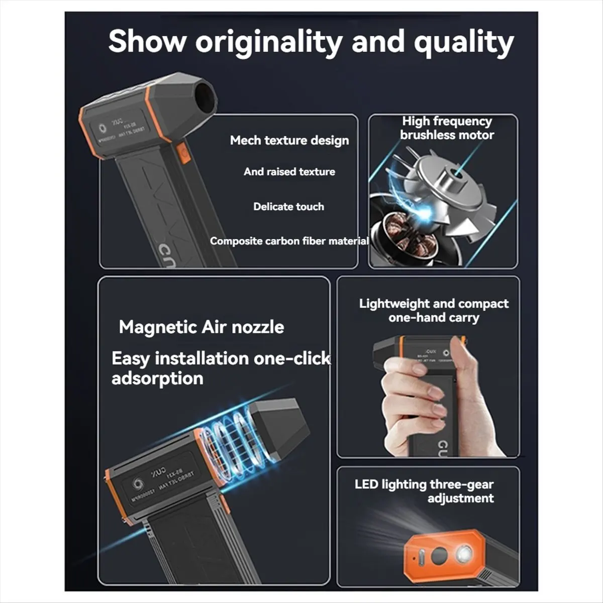 Super Sale 120000RPM Air Blower Super Power Turbo Jet Fan Dust Cleaner Wireless Electric Blower Portable Turbo Jet Fan