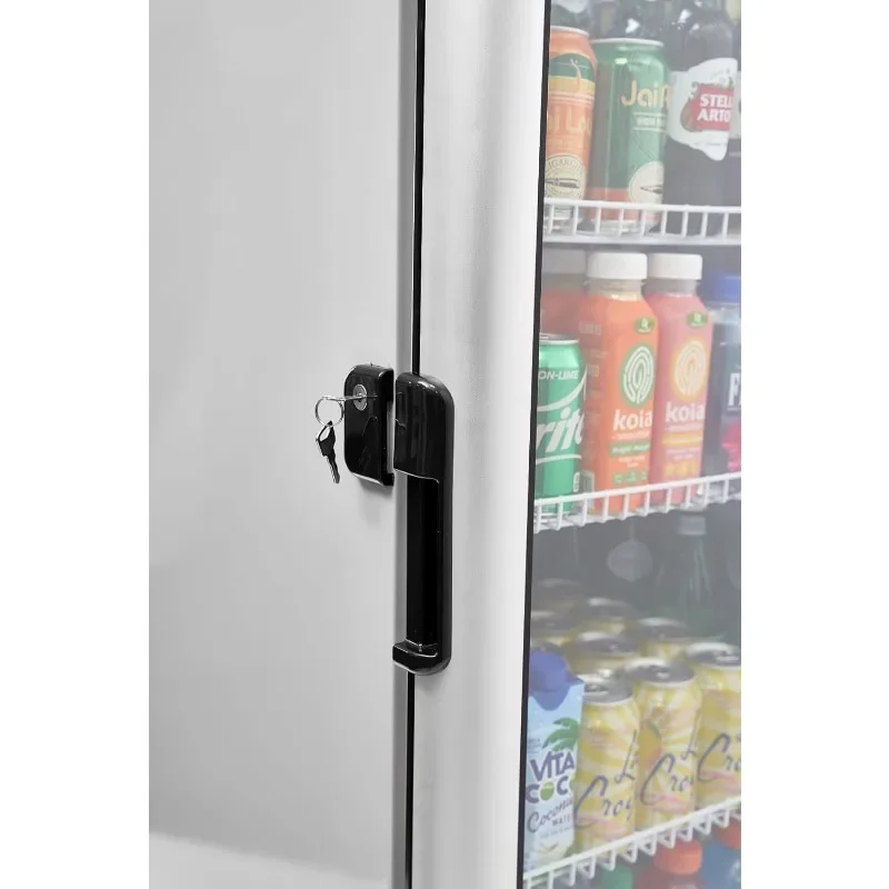 PremiumLevella PRF90DX Glass Door Display Refrigerator 9.0 cu ft Commercial Beverage Cooler Merchandiser