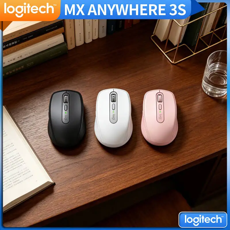 High-Performance MX Anywhere 3S - 8K DPI, Hyper-Scroll, Silent Click, Perfect for Inventory Check & Office Desk