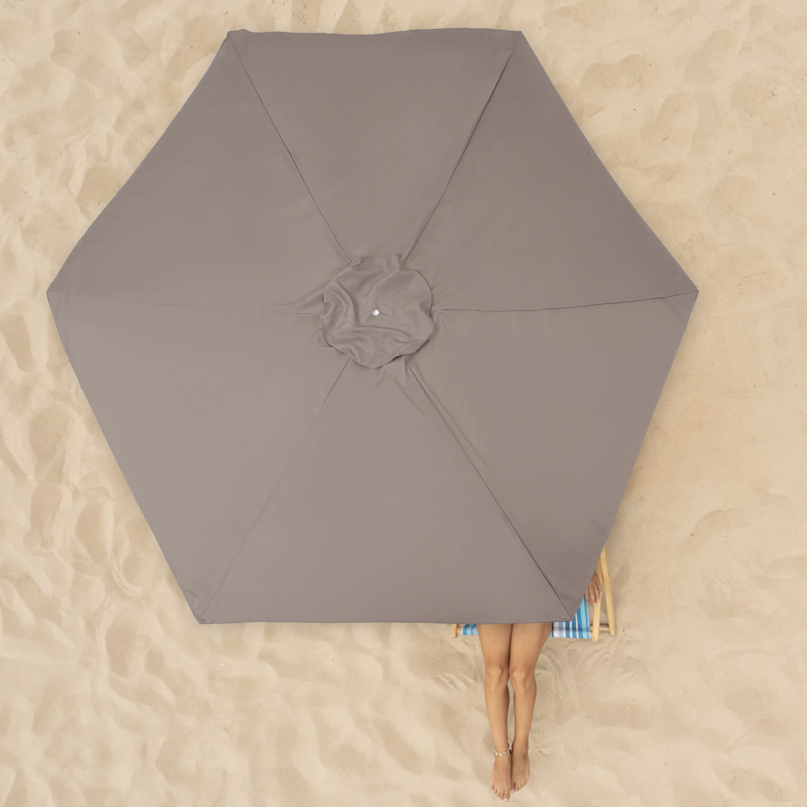 

Replacement Canopy For Patio Umbrella 9 Uv Protection Wind Proof Fabric Garden Umbrella Replaceable Top Outdoor Shade