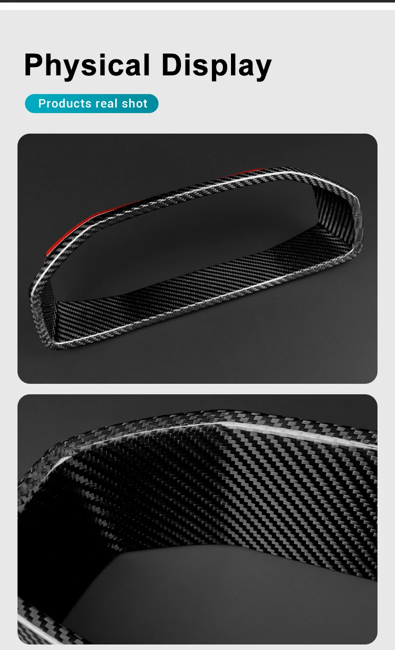 Echte Trocken-Hartkohlefaser-Verkleidung für Cupra Formentor/Cupra Leon/Seat Leon 2021 2022 2023 2024 2025 2026 LHD Tachometerblende – Detail 6