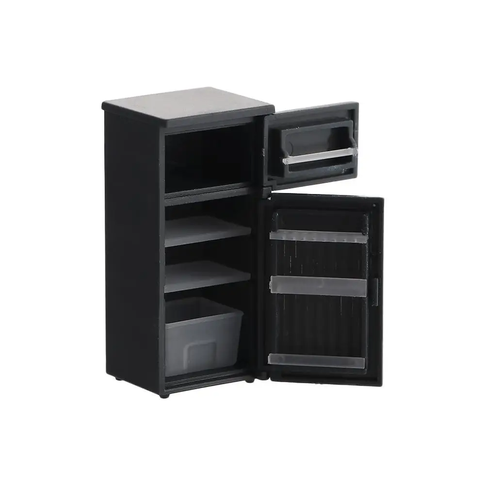 

Model Crafts Desktop Decor Dollhouse Accessories Doll House Decoration 1:12 Dollhouse Miniature Simulation Refrigerator