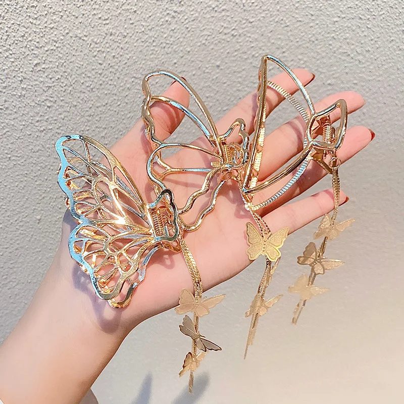 1 Pc Big Hair Claws Elegant Transparent Hair Clips Hairpins Barrette Headwear for Women Hair Accessories Make UP Washing Tool