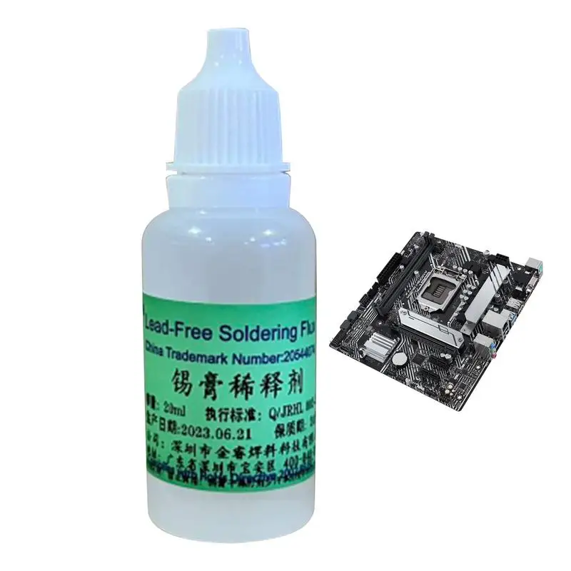 

Steel Flux Soldering Diluent 10ml Special Dilution For Solder Thinner Precise Dropper Design Meets Various Welding Needs