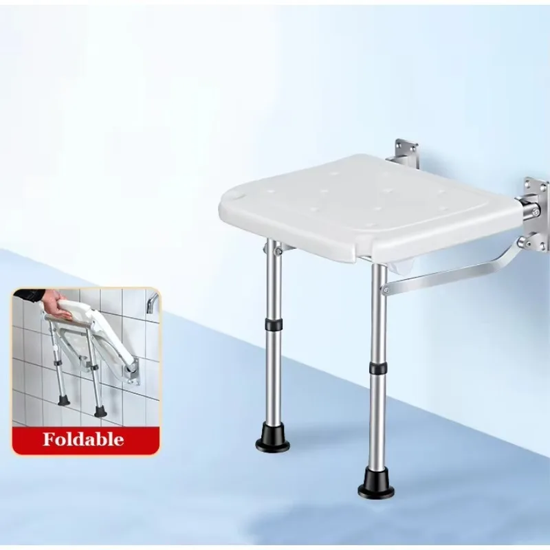 

Hot Sell Wall Mounted Bath Bench Shower Chair Folding Bath Chair With Built-in Shower Holder for Elderly
