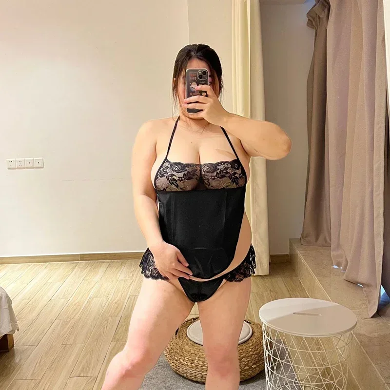 

Ladies Sleepwear Clothes Sexy Underwear Bellypack 200 Pounds Women's Sleepshirts Bed Pajamas Crop Top Women Sets 2 Pieces