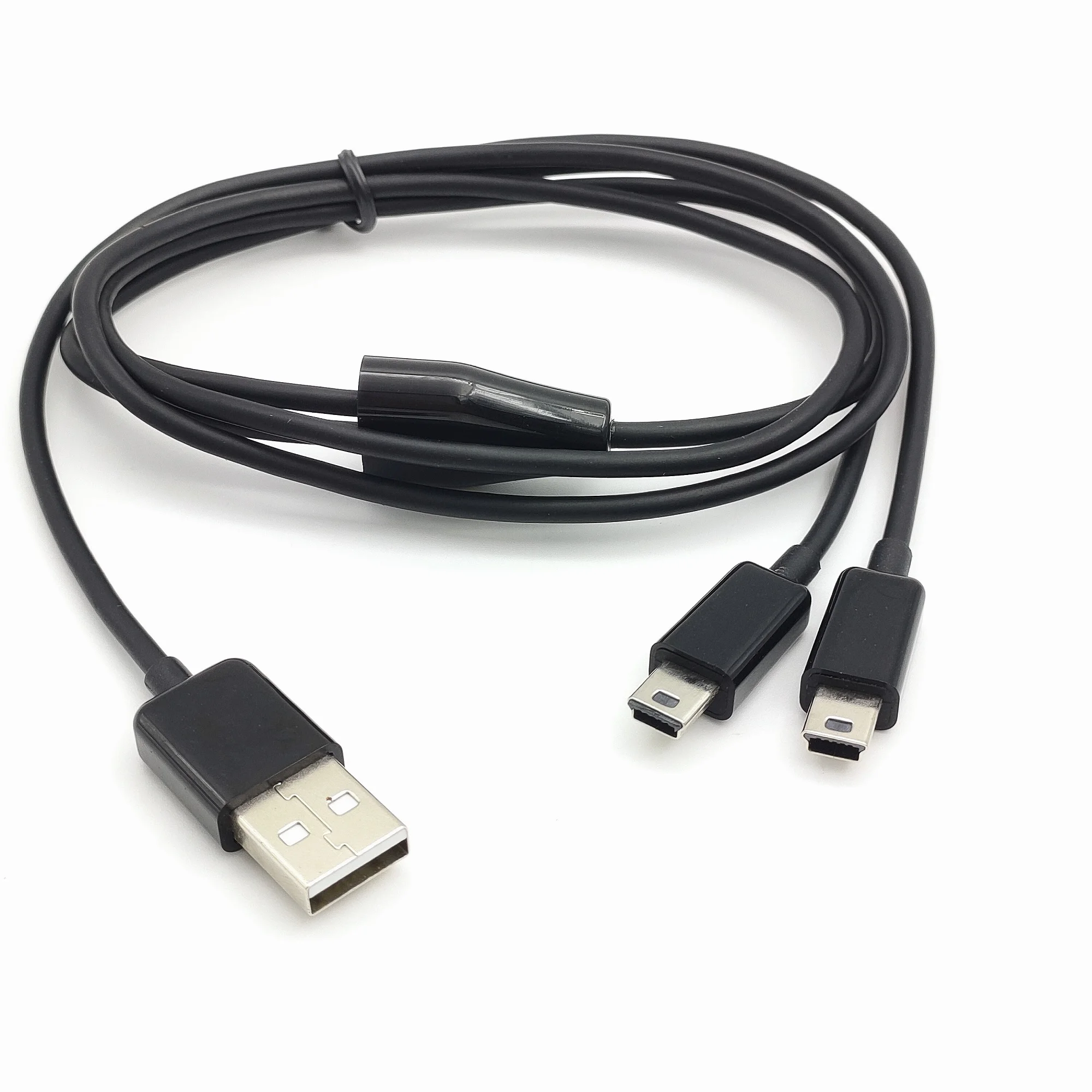 1m 3ft Dual Mini USB Splitter Cable Power 2 Mini USB Devices At Once