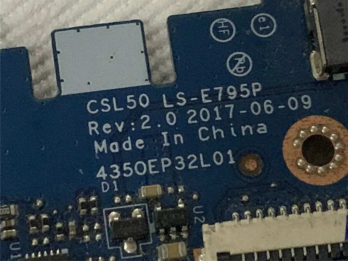 Genuine CSL50 LS-E795P For HP 15-BS Series Laptop Card Reader USB Board With Cable 4350EP32L01 test good free shipping