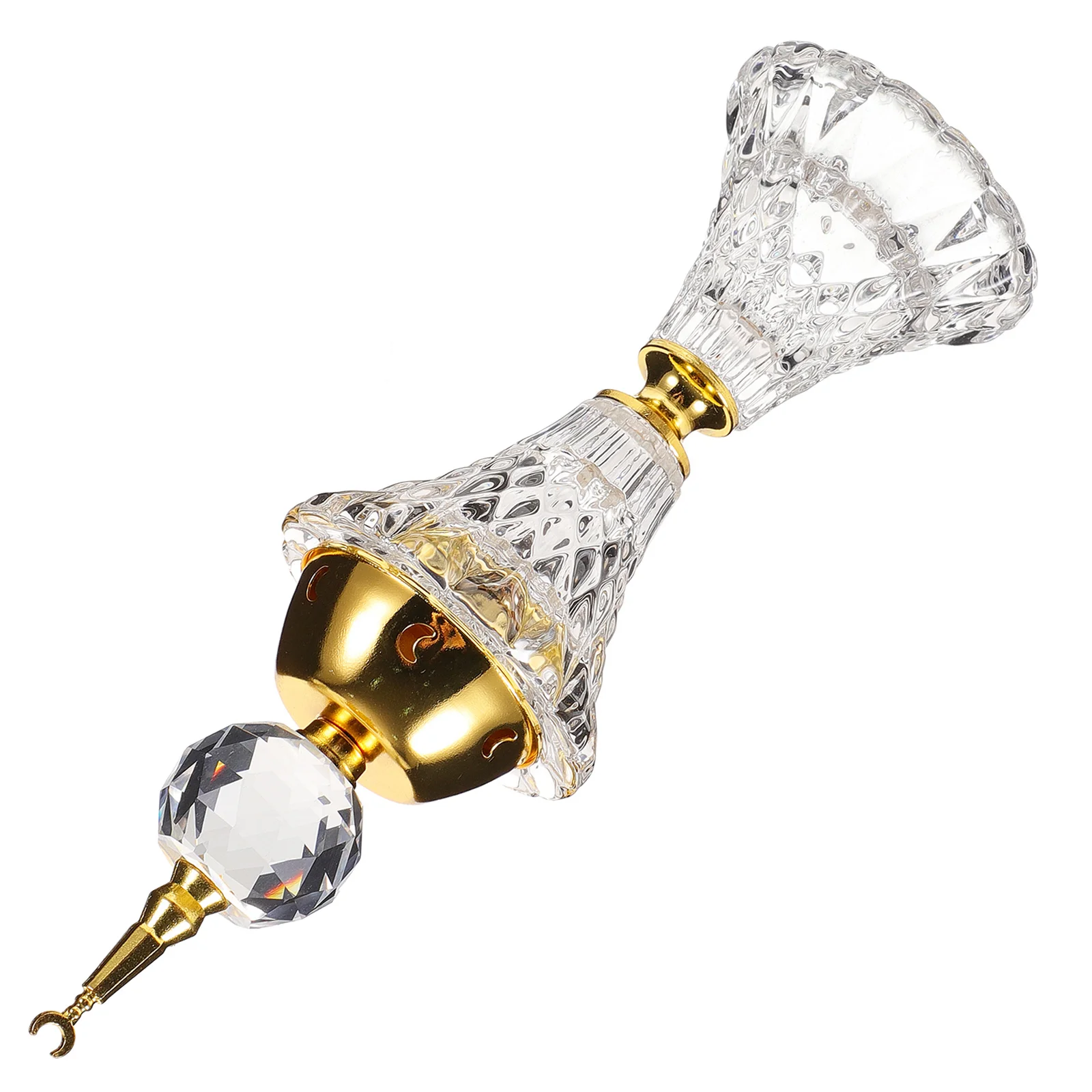 

Glass Metal Incense Burner Classic Design Aromatic Furnace for Indoor Decor Living Room Centerpiece Retro Censer Craft