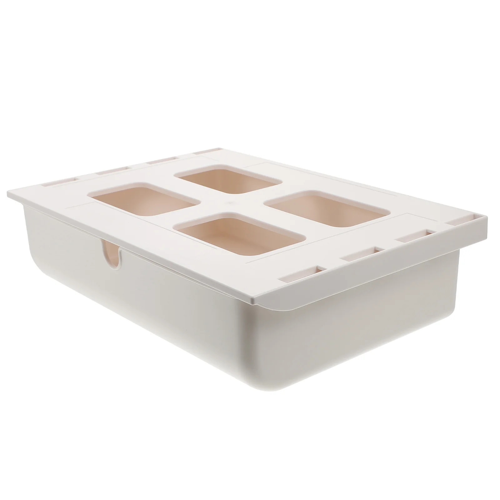 

Desk Organizer Storage Box Hidden Drawer Under Case Pen Cable Paper Sorter Premium Material Simulated Type
