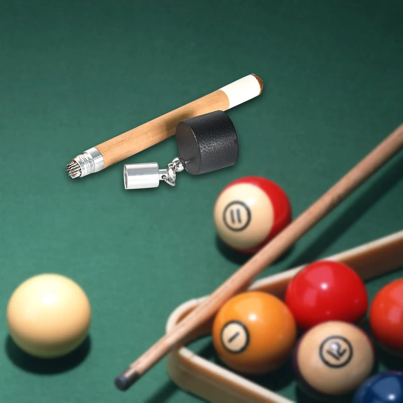 

Billiards Chalk Holder Cue Tip Pricker Billiard Chalk Storage Box Chalk Case Round