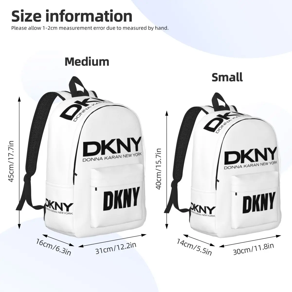 DKNYs Fashion Backpack Sports Student Business Daypack for Men Women Laptop Canvas Bags