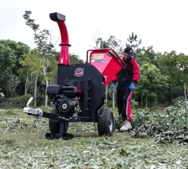 Approved Farm Garden Use 15HP G asoline Engine Tree Shredder Wood Chipper Shredder Grass Wood Chipper Mulcher Chipper