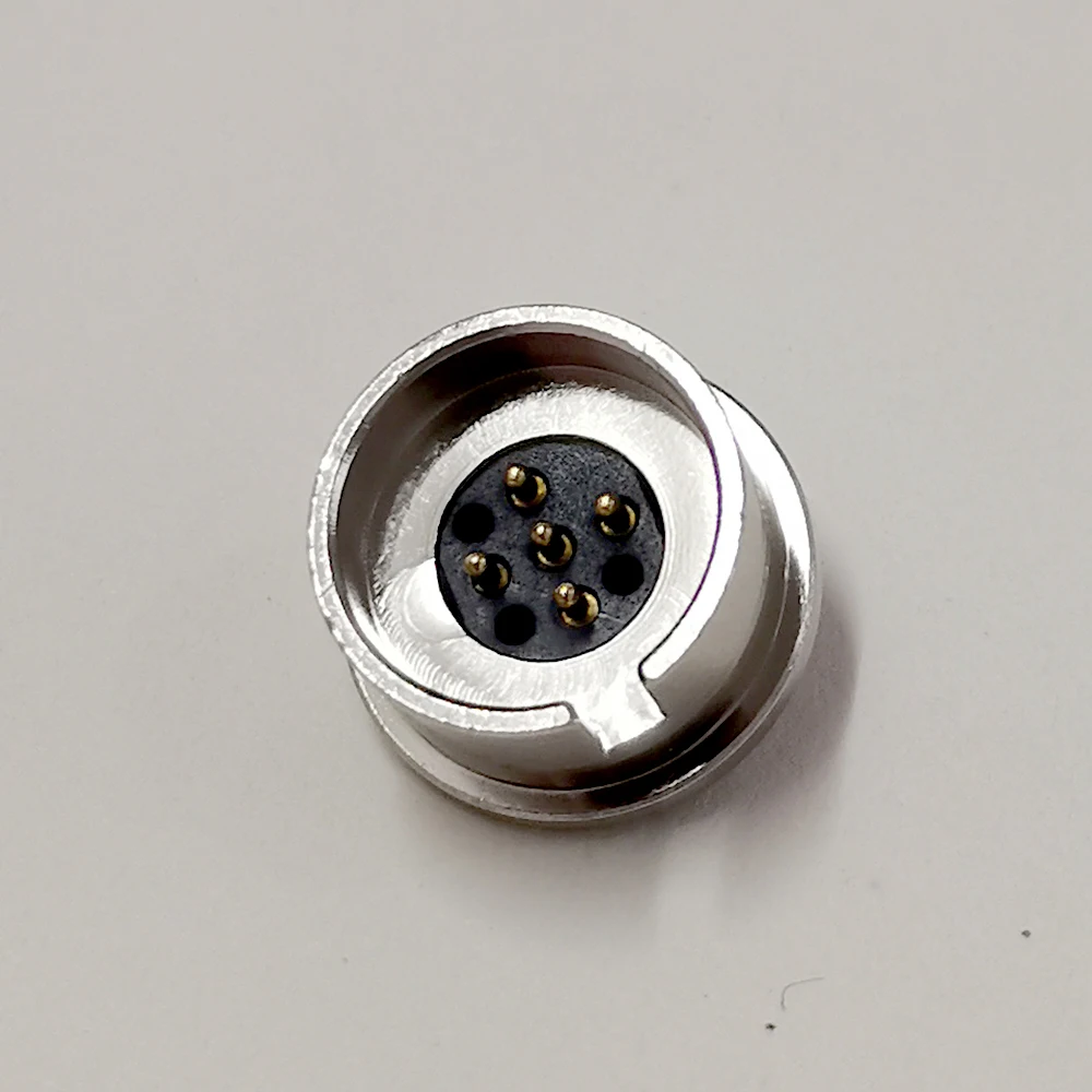 1 Paar 5-poliger magnetischer Rundsteckverbinder (männlich/weiblich) mit 5-Pin-Einbaubuchse, magnetischer Saugverbinder, DC-Stromanschluss mit Kerbe – Detail 5
