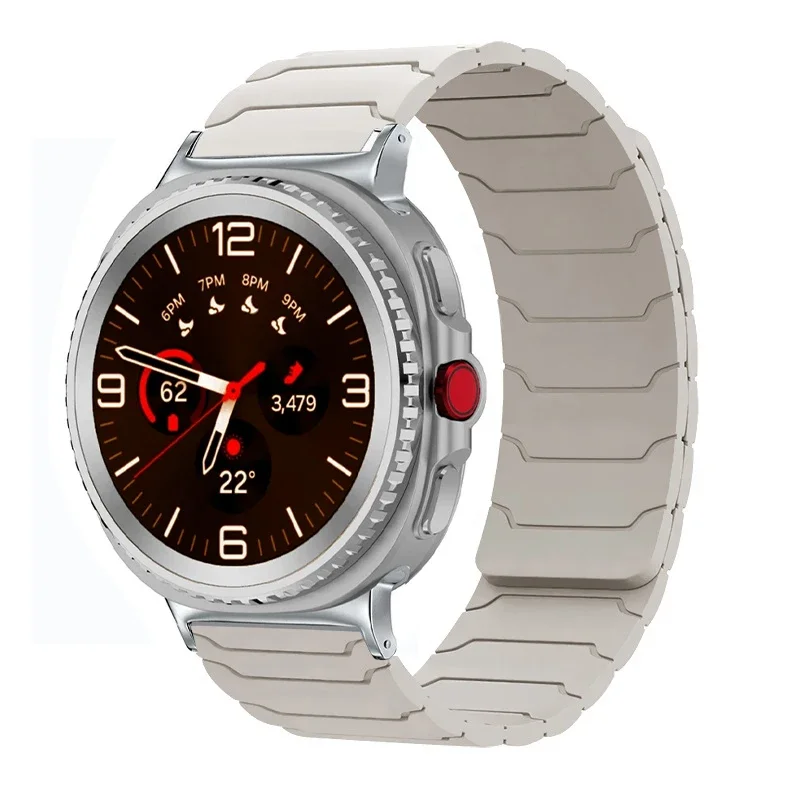 Magnetisches Silikonarmband für Samsung Galaxy Watch Ultra 2025 47mm Armband für Galaxy 8 40mm 44mm/8 Classic 46mm Sportarmband – Detail 6