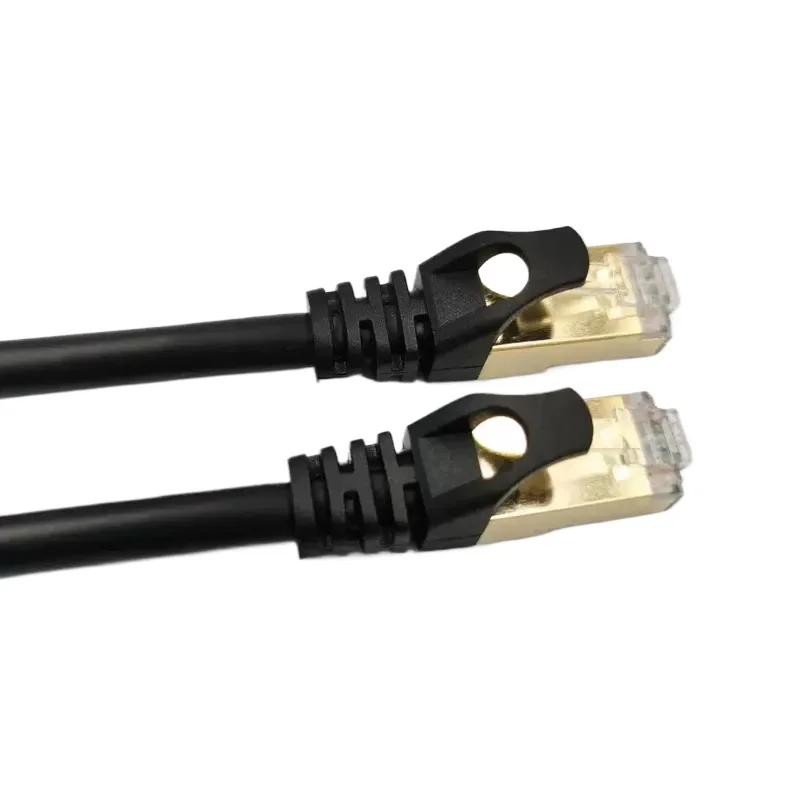 For Category 6 Network Cable CAT6 Dual Shielded Gigabit Network Jumper Pure Copper High Speed Network Cable Black 20 Meters view 5
