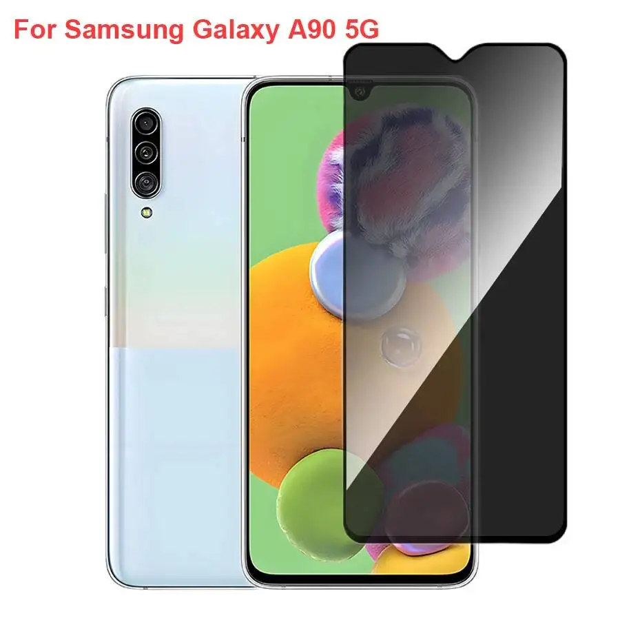 

For Samsung Galaxy A90 5G Anti Spy Privacy Tempered Glass Protector Compatible For Galaxya90 Full Cover Screen Phone Film