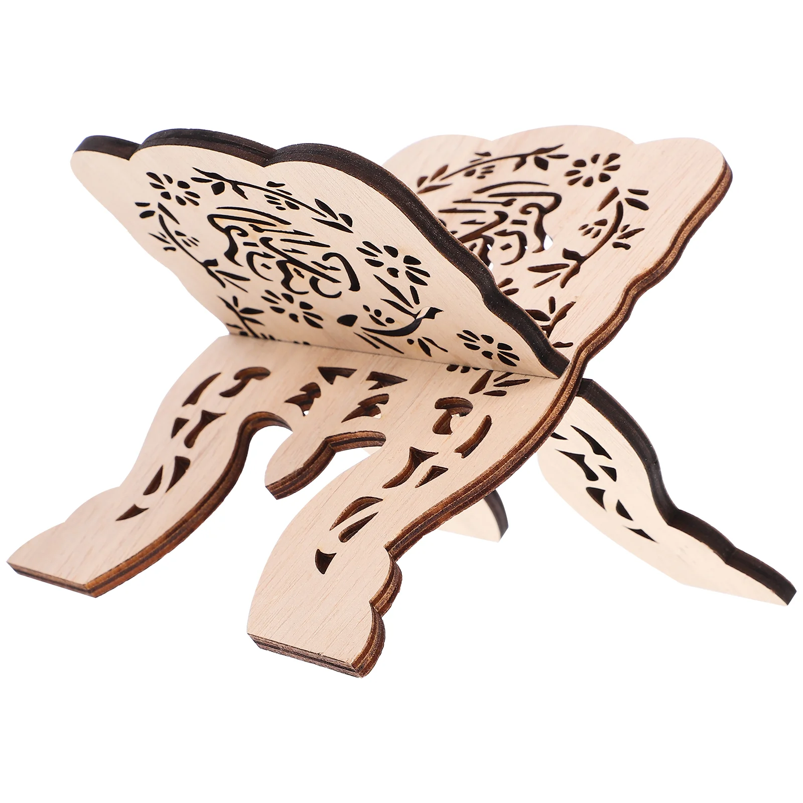 

Book Shelf Eid Mubarak Prayer Stand Wood Home Reading Holder Shelves Desk Decor