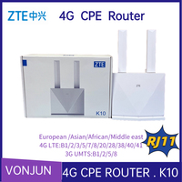 ZTE K10 4G CPE Router LTE B1/2/3/5/7/8/20/28/38/40/41 CPE RJ45/RJ11 Wireless Hotspot with battery  Unlocked