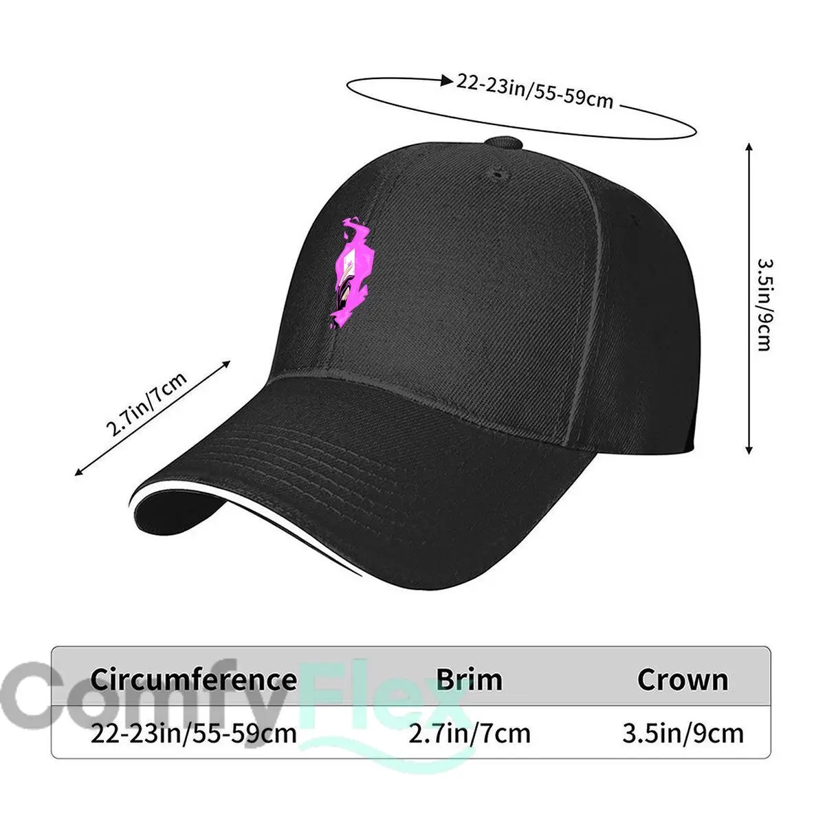 Pink Art Brings Tender Joy Unisex Adjustable Fit Sandwich Baseball Cap Adult Casual Hat For Men's And Women's