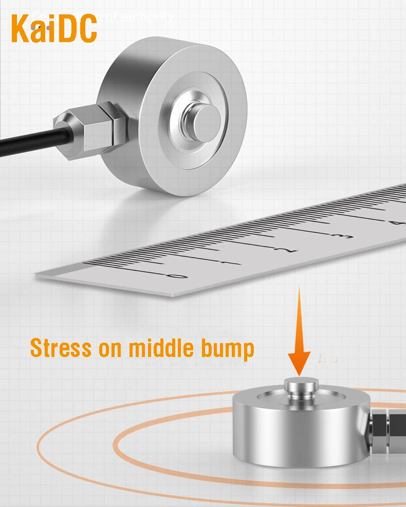 Pressure Sensor 2-50kg IP66 High Temp. 1.0mV/V Sensitivity ±0.3% Accuracy For Robotics Auto Assembly Test Systems