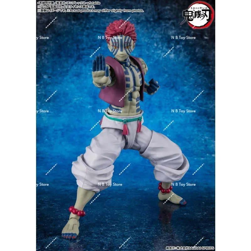 الأسهم الأصلية الأصلية بانداي S.H.Figuarts Shf شيطان القاتل Akaza عمل الشكل أنيمي لعبة مجسمة هدية