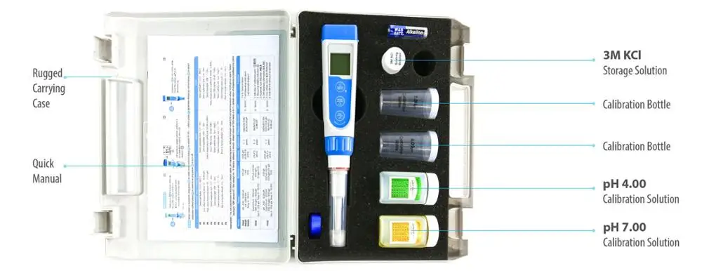 PH-05S Premium Spear pH Pocket Tester Kit for soft-solid sample testing (cheese, fruit, sushi rice, meat, soil...)