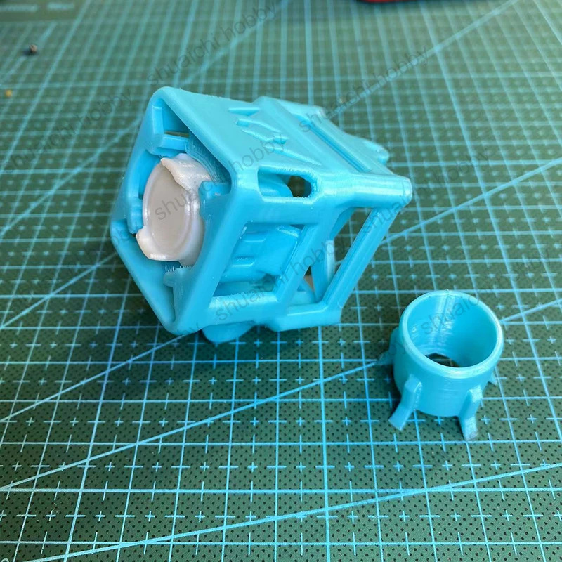 1Set 3D Printed DJI O3 Air Unit Integrated Component Camera Bracket Protection Case Blue Printing Piece GoPro Mount for RC Drone