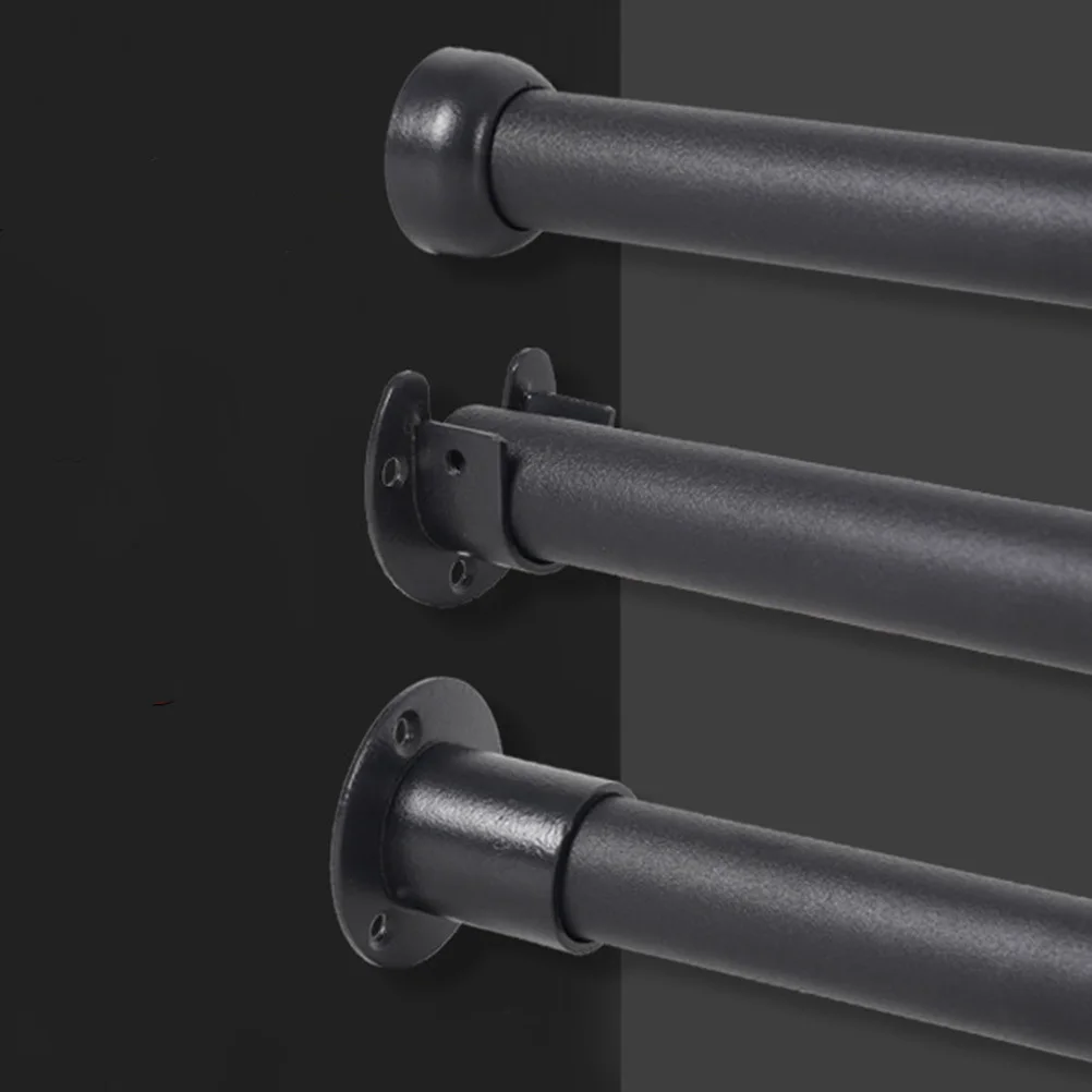 

4Pcs Stainless Steel Closet Rod Bracket Heavy Duty Wall Mounted Support Holder Adjustable Sleeve for Bathroom Bedroom Kitchen