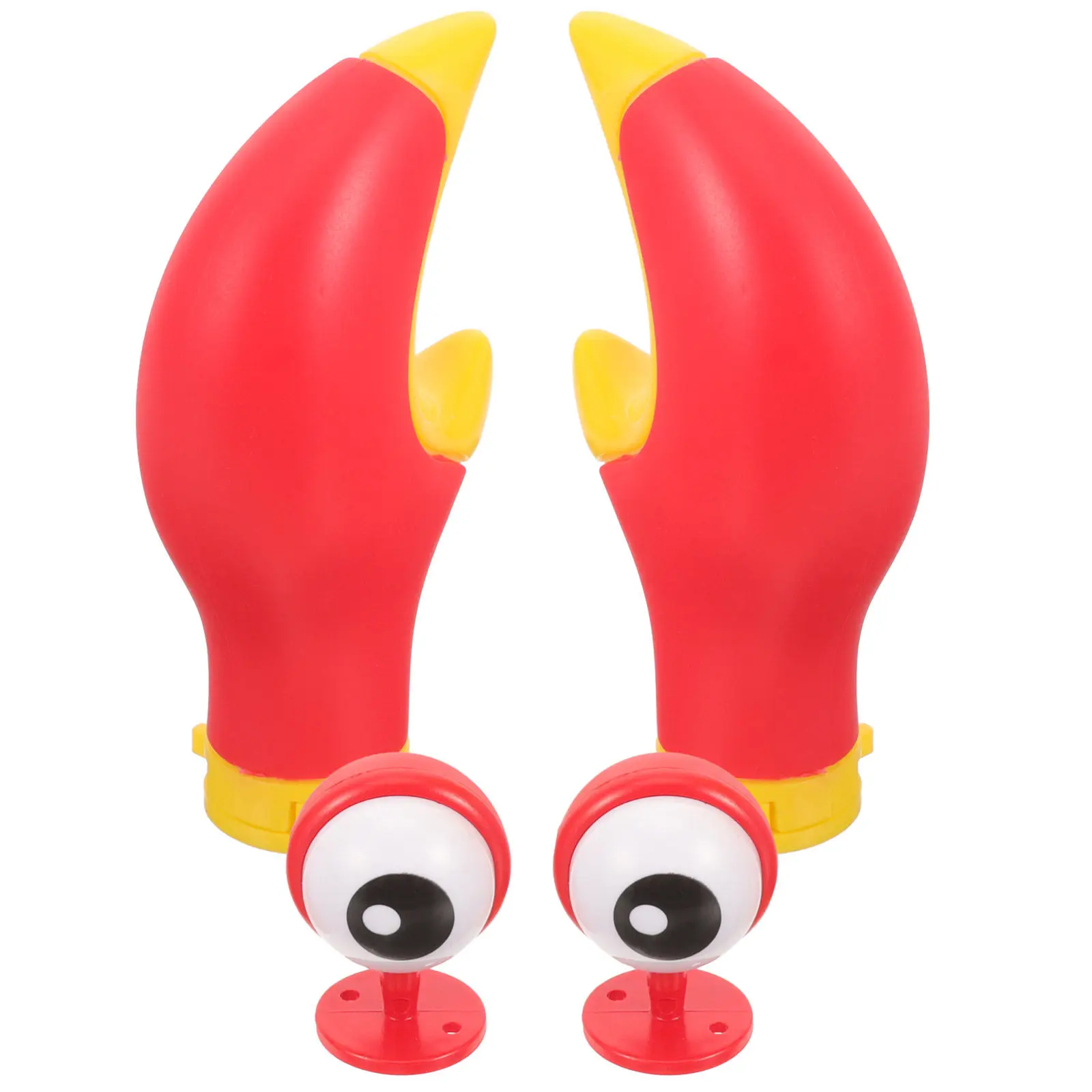 1Set Creative Crab Shaped Decorations Safe Gentle Material Decoration for Motorbike Scooter Helmets