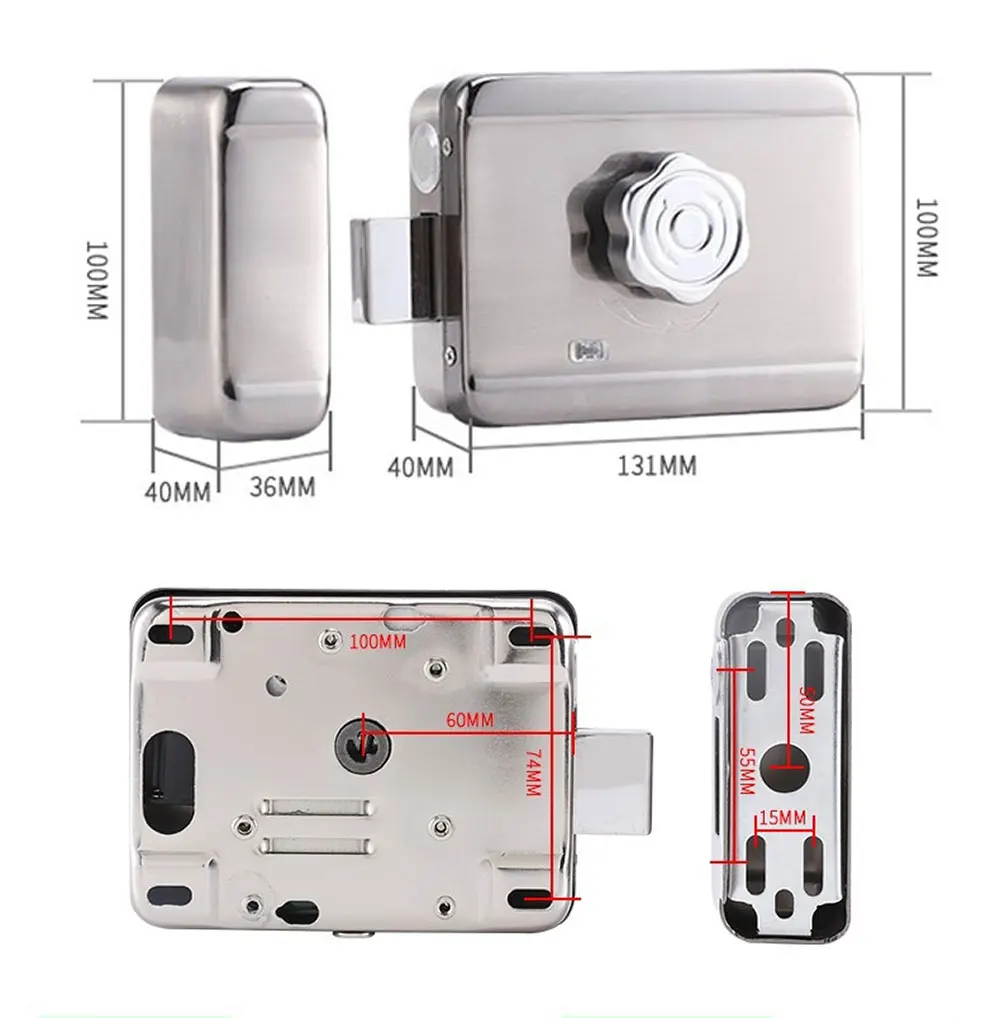 New 9 inch Monitor Video Door Phone Intercom Entry System + 1 RFID Outdoor Camera + Electric Lock Password ID Card Unlock