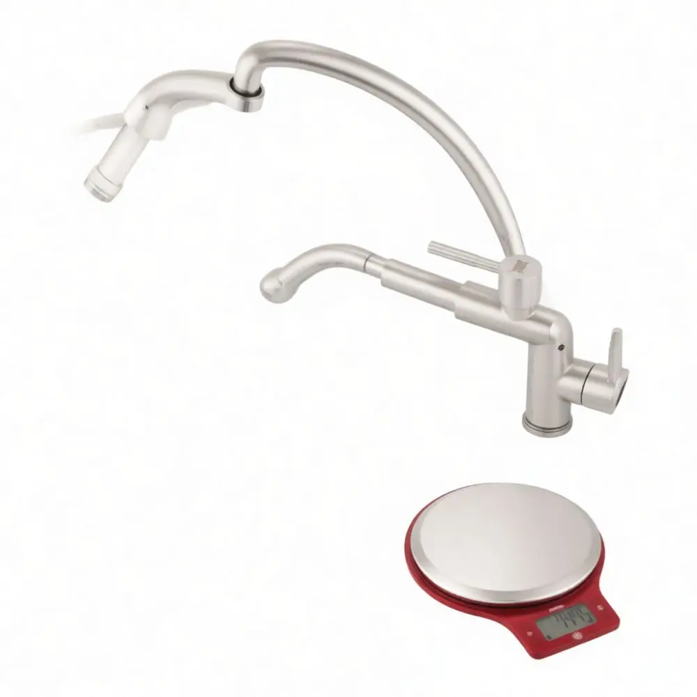 For For Ximansi 304 Stainless Steel Sink Faucet Single Cold Water Tap Brushed Finish Copper Valve Core Quality Faucet