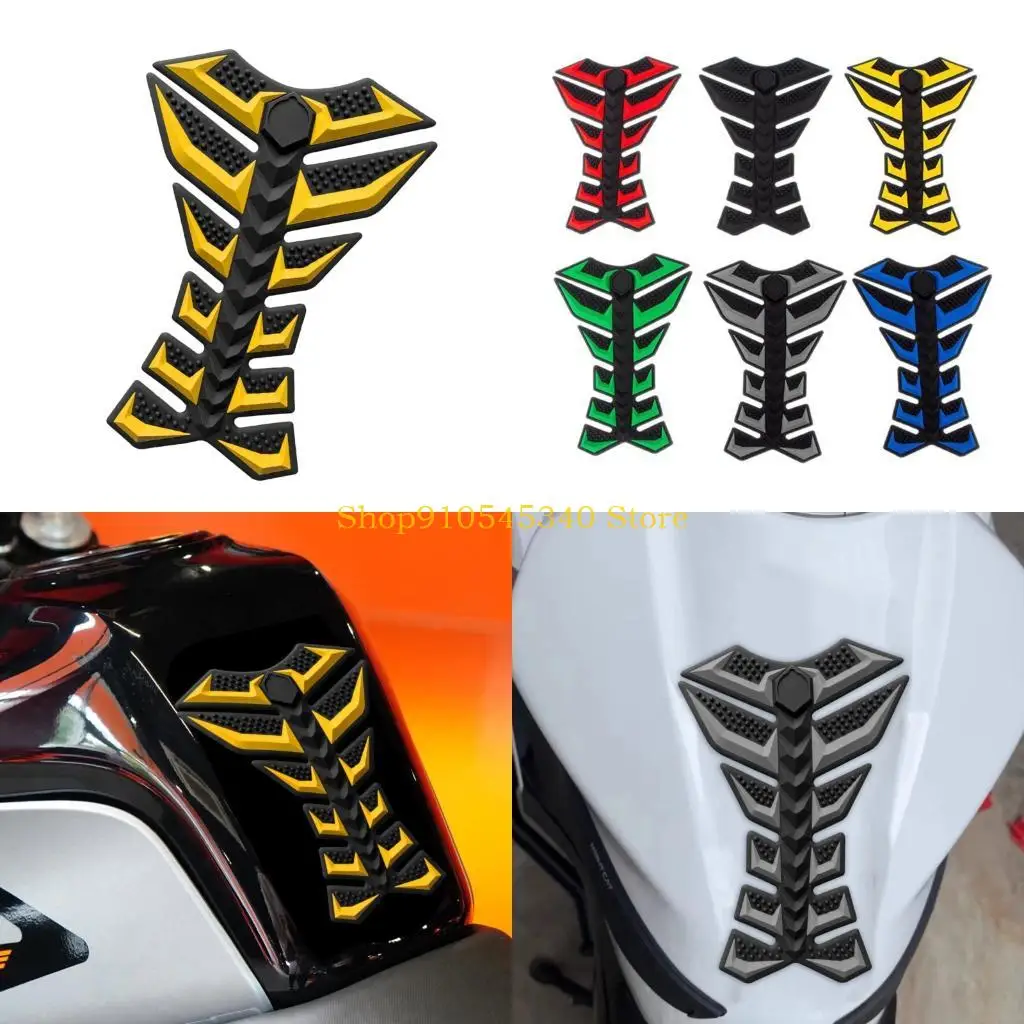 U2JA Motorbike Contact Pad 3D Textured Grip Cover, Adhesive Backed Sticker for Road Balance and Daily Commute Use