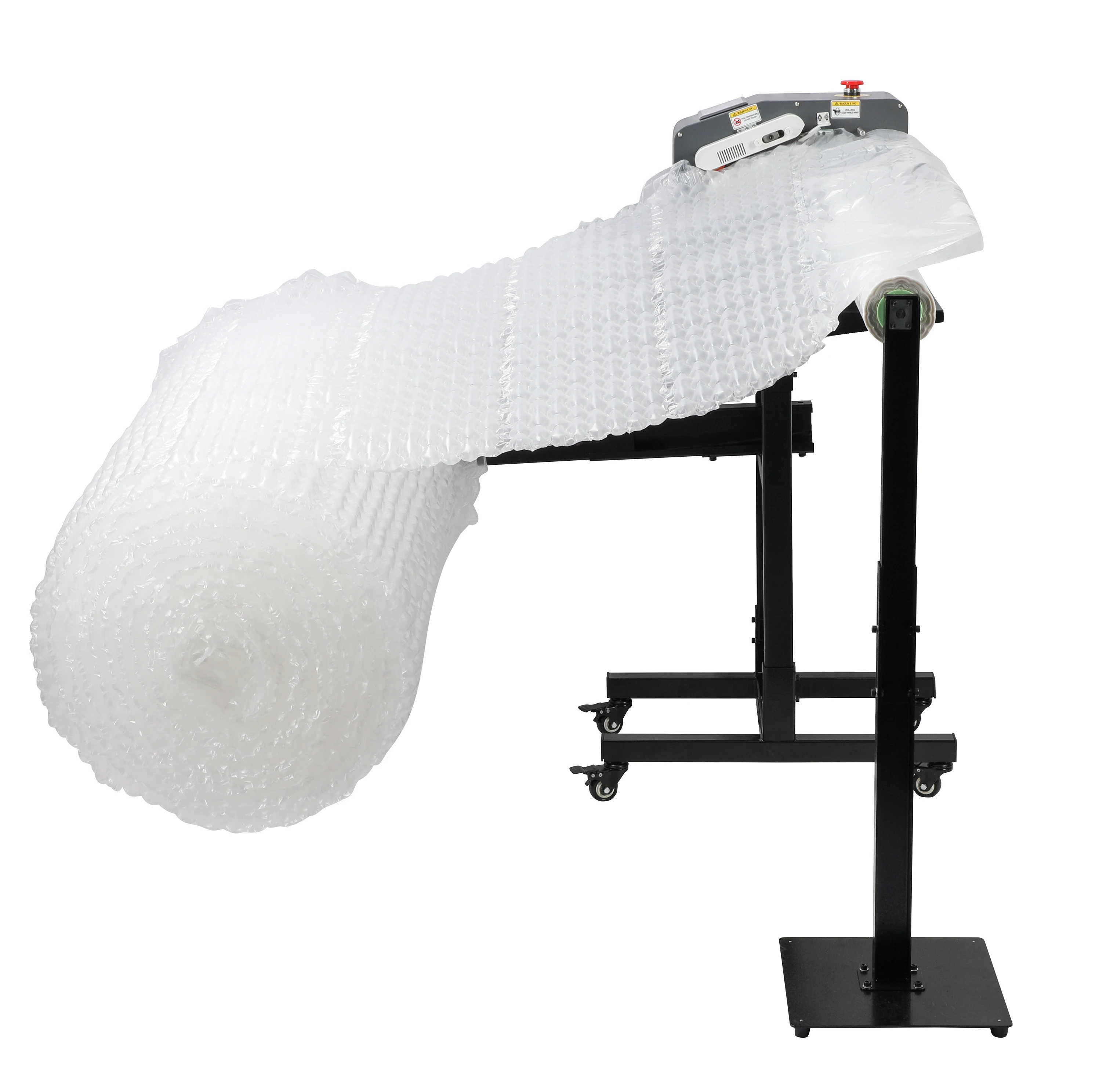 เครื่องทำถุงลมกันกระแทกความเร็วสูงพร้อมหน้าจอ LCD สำหรับม้วนฟิล์มกันกระแทกขนาดกว้าง 100 ซม.