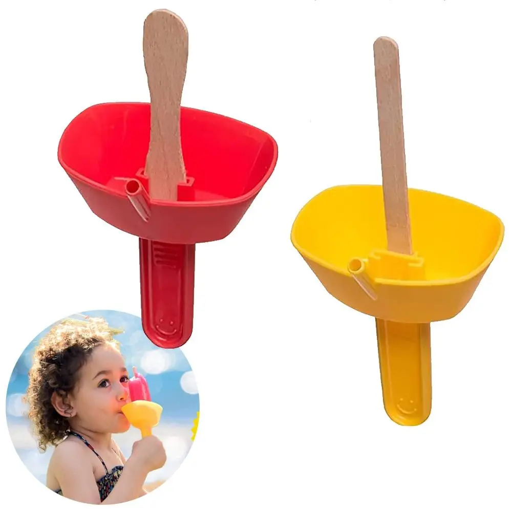 Dirtiness free Popsicle Protectors Lightweight Double Drip Proof Popsicle Holder Ice Pop Guard Ice Cream Bracket Anti-flow