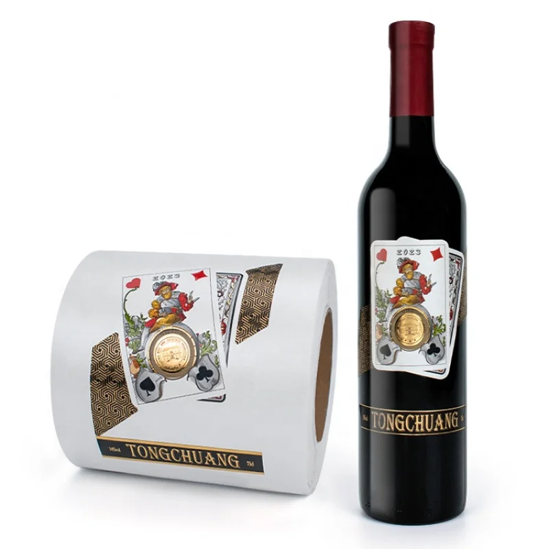 20 0 piezas. Etiquetas de embalaje de etiquetas de vino personalizadas de alta calidad Custom.foil